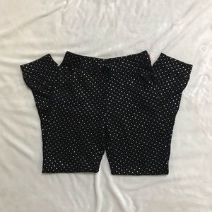 Cat & Jack Gold Polkadot Black Sweatpants-size 14